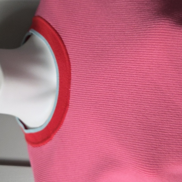 Alice + Olivia Pink and Red Ribbed Top - Picture 3 of 8